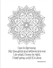 Load image into Gallery viewer, Fuller Inspirations: Affirming My Greatness Motivational Coloring Book for Adults and Teens (Digital Download)