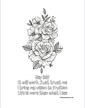 Load image into Gallery viewer, Fuller Inspirations: Affirming My Greatness Motivational Coloring Book for Adults and Teens (Digital Download)