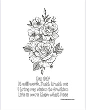 Load image into Gallery viewer, Fuller Inspirations: Affirming My Greatness Motivational Coloring Book for Adults and Teens (Digital Download)
